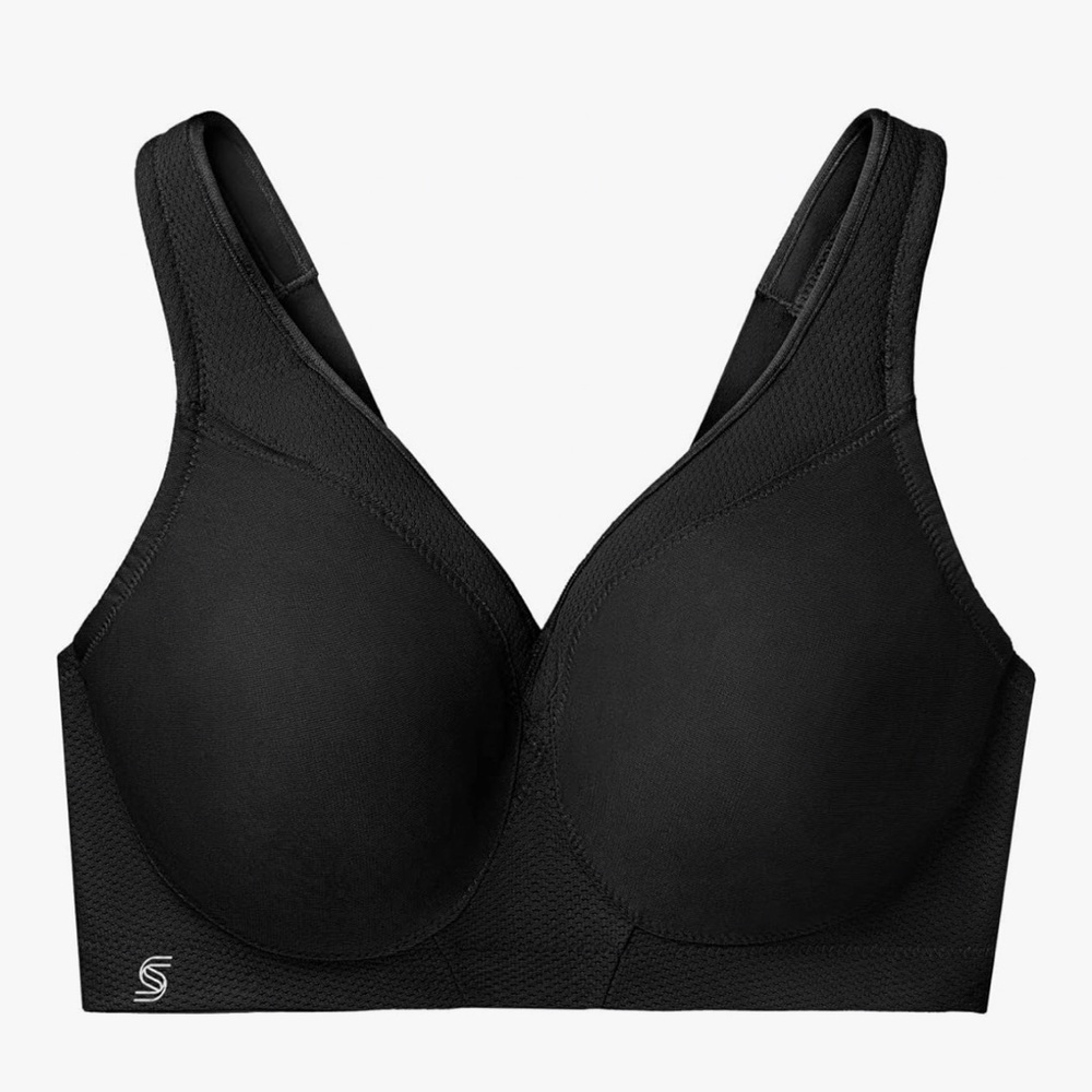 Glamorise Magiclift Seamless‎ Sports Bra Black 36C